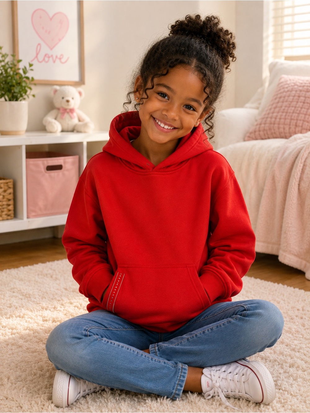 DSG Kids Bright Red Pullover Hoodie